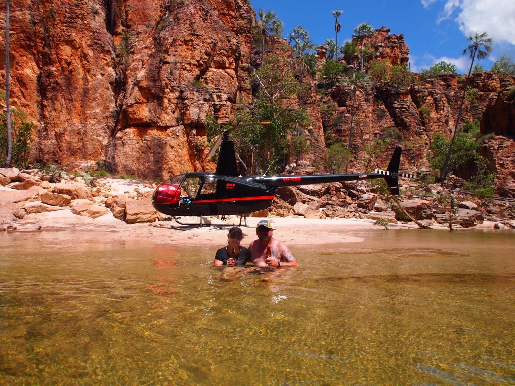 Cooling off in between fishing spots