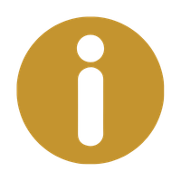 Brown circle with a white lowercase 'i' inside, representing an information icon.